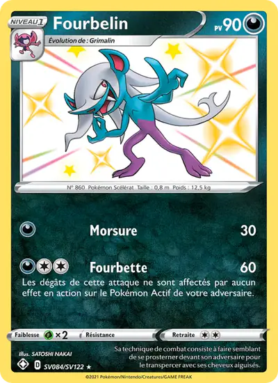 Image de la carte Pokemon Fourbelin SV084/72
