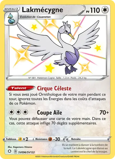 Image de la carte Pokemon Lakmécygne SV096/72