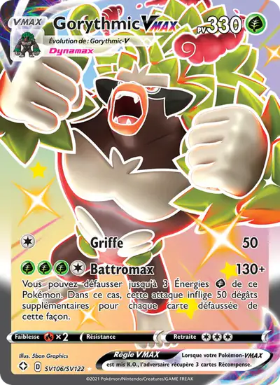 Image de la carte Pokemon Gorythmic VMAX SV106/72