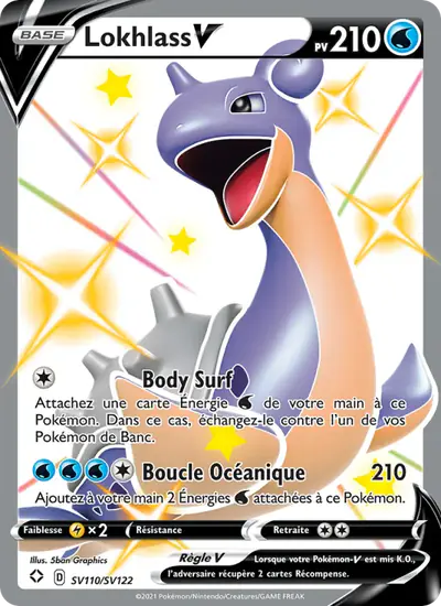 Image de la carte Pokemon Lokhlass V SV110/72