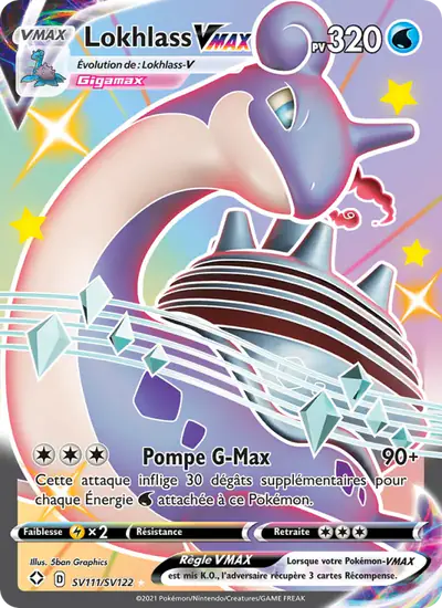 Image de la carte Pokemon Lokhlass VMAX SV111/72