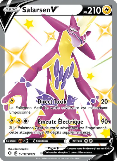 Image de la carte Pokemon Salarsen V SV112/72
