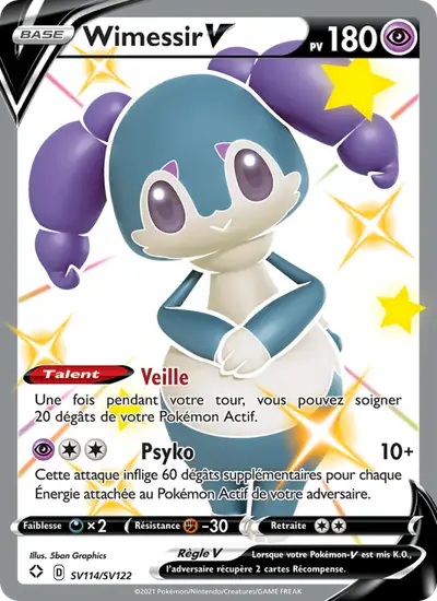 Image de la carte Pokemon Wimessir V SV114/72