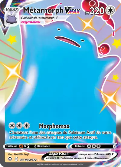 Image de la carte Pokemon Métamorph VMAX SV119/72
