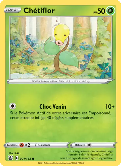 Image de la carte Pokemon Chétiflor 001/163