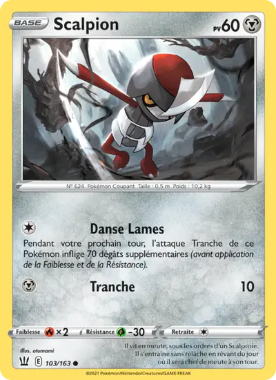Image de la carte Pokemon Scalpion 103/163