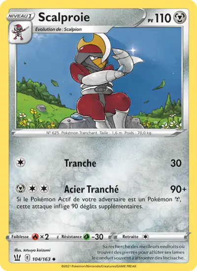 Image de la carte Pokemon Scalproie 104/163