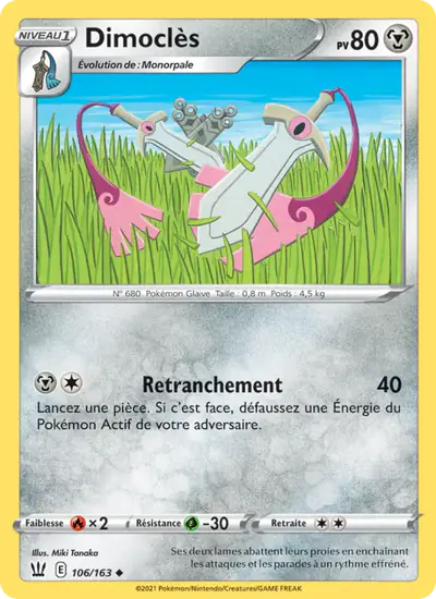 Image de la carte Pokemon Dimoclès 106/163
