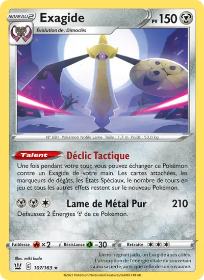 Image de la carte Pokemon Exagide 107/163