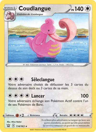 Image de la carte Pokemon Coudlangue 114/163