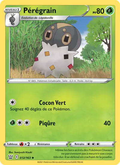 Image de la carte Pokemon Pérégrain 012/163