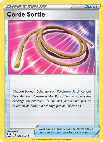 Image de la carte Pokemon Corde Sortie 125/163