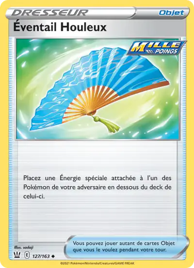 Image de la carte Pokemon Éventail Houleux 127/163