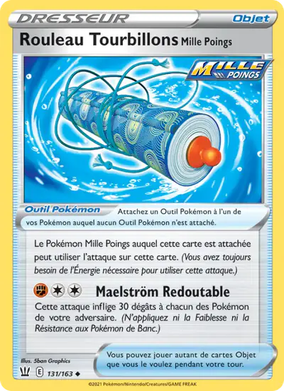 Image de la carte Pokemon Rouleau Tourbillons Mille Poings 131/163