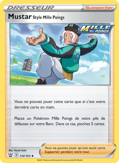 Image de la carte Pokemon Mustar Style Mille Poings 132/163