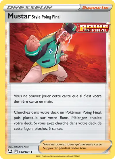 Image de la carte Pokemon Mustar Style Poing Final 134/163