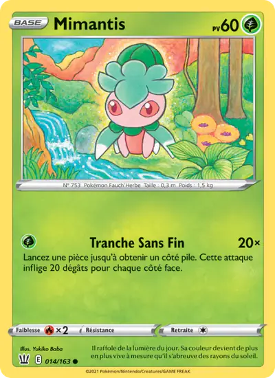 Image de la carte Pokemon Mimantis 014/163