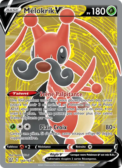 Image de la carte Pokemon Mélokrik V 142/163