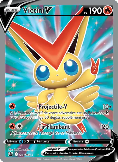 Image de la carte Pokemon Victini V 144/163