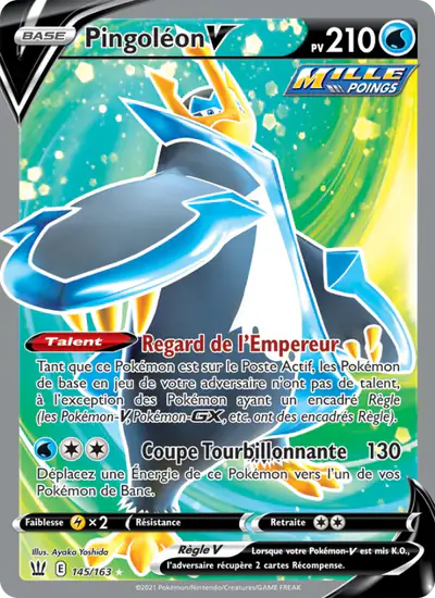 Image de la carte Pokemon Pingoléon V 145/163