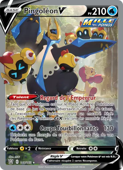Image de la carte Pokemon Pingoléon V 146/163