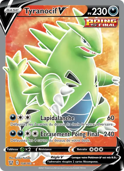 Image de la carte Pokemon Tyranocif V 154/163