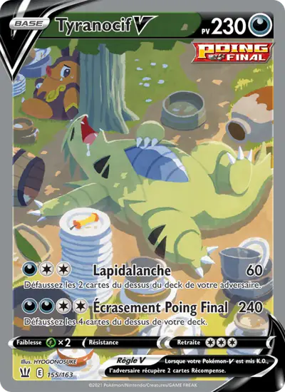Image de la carte Pokemon Tyranocif V 155/163