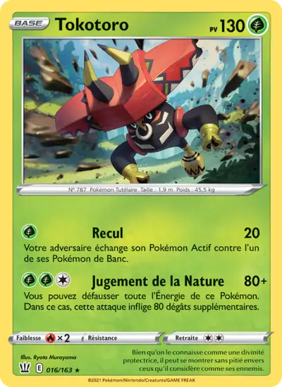 Image de la carte Pokemon Tokotoro 016/163