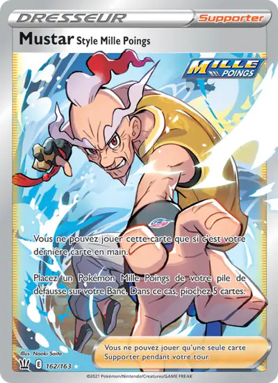 Image de la carte Pokemon Mustar Style Mille Poings 162/163