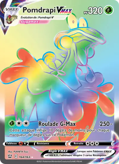 Image de la carte Pokemon Pomdrapi VMAX 164/163