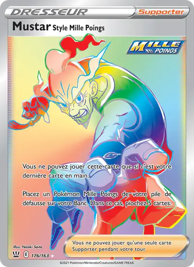 Image de la carte Pokemon Mustar Style Mille Poings 176/163