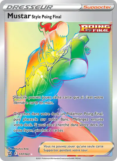 Image de la carte Pokemon Mustar Style Poing Final 177/163