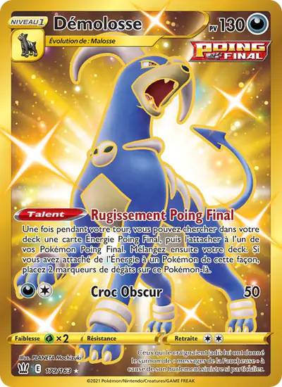 Image de la carte Pokemon Démolosse 179/163