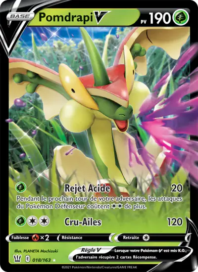 Image de la carte Pokemon Pomdrapi V 018/163