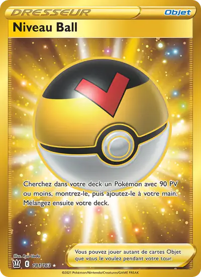 Image de la carte Pokemon Niveau Ball 181/163