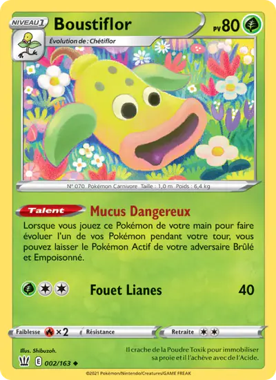 Image de la carte Pokemon Boustiflor 002/163