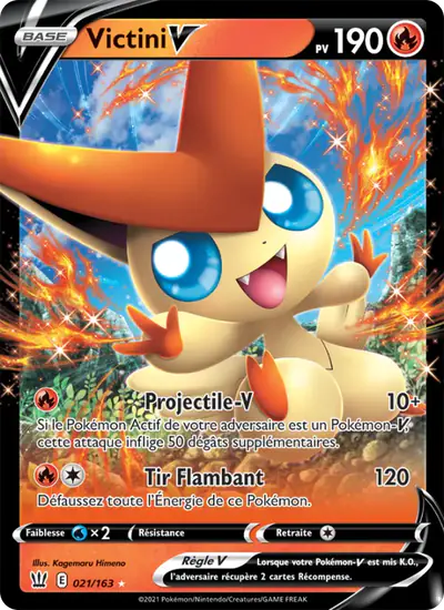 Image de la carte Pokemon Victini V 021/163
