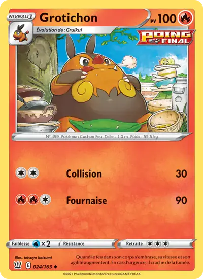 Image de la carte Pokemon Grotichon 024/163
