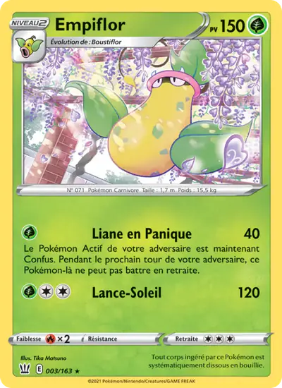 Image de la carte Pokemon Empiflor 003/163