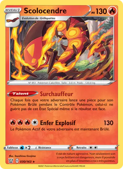 Image de la carte Pokemon Scolocendre 030/163