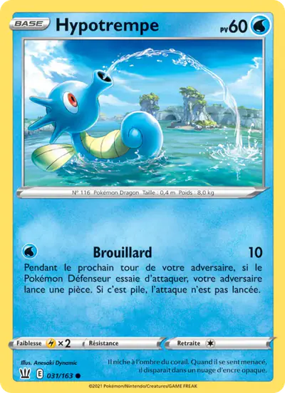 Image de la carte Pokemon Hypotrempe 031/163