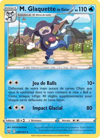 Image de la carte Pokemon M. Glaquette de Galar 035/163