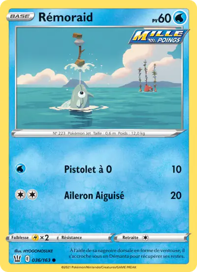 Image de la carte Pokemon Rémoraid 036/163