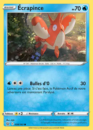 &Eacute;crapince 038/163