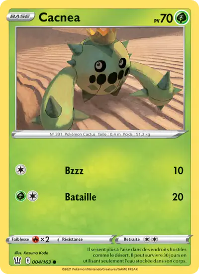 Image de la carte Pokemon Cacnea 004/163