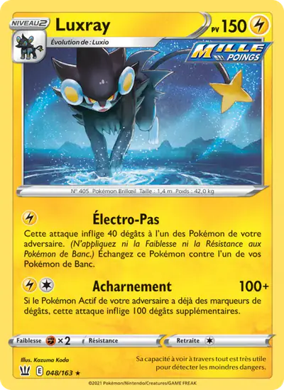 Image de la carte Pokemon Luxray 048/163