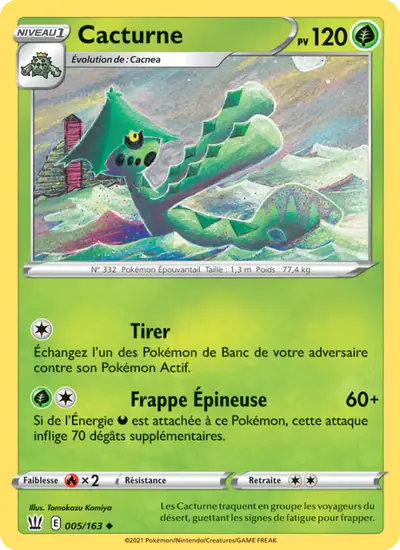 Image de la carte Pokemon Cacturne 005/163