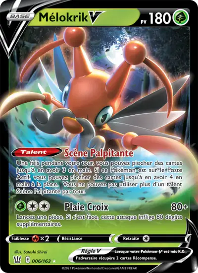 Image de la carte Pokemon Mélokrik V 006/163