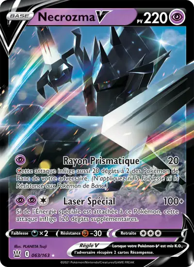 Image de la carte Pokemon Necrozma V 063/163