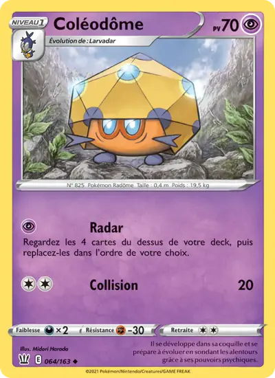 Image de la carte Pokemon Coléodôme 064/163